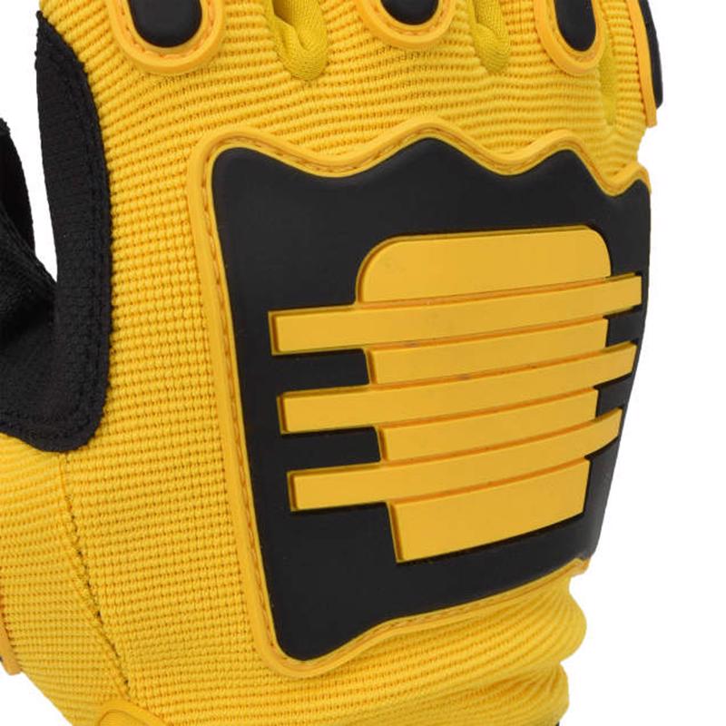 DEWALT Unisex Indoor/Outdoor Mechanic Mechanic's Glove Black/Yellow L 1 pair