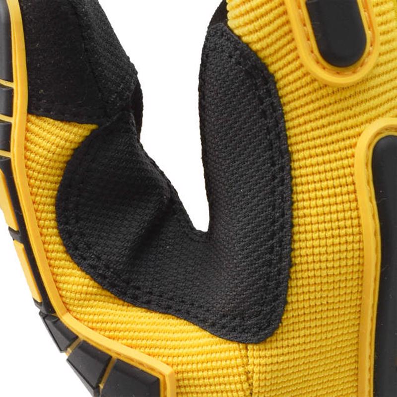 DEWALT Unisex Indoor/Outdoor Mechanic Mechanic's Glove Black/Yellow L 1 pair