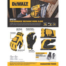 DEWALT Unisex Indoor/Outdoor Mechanic Mechanic's Glove Black/Yellow L 1 pair