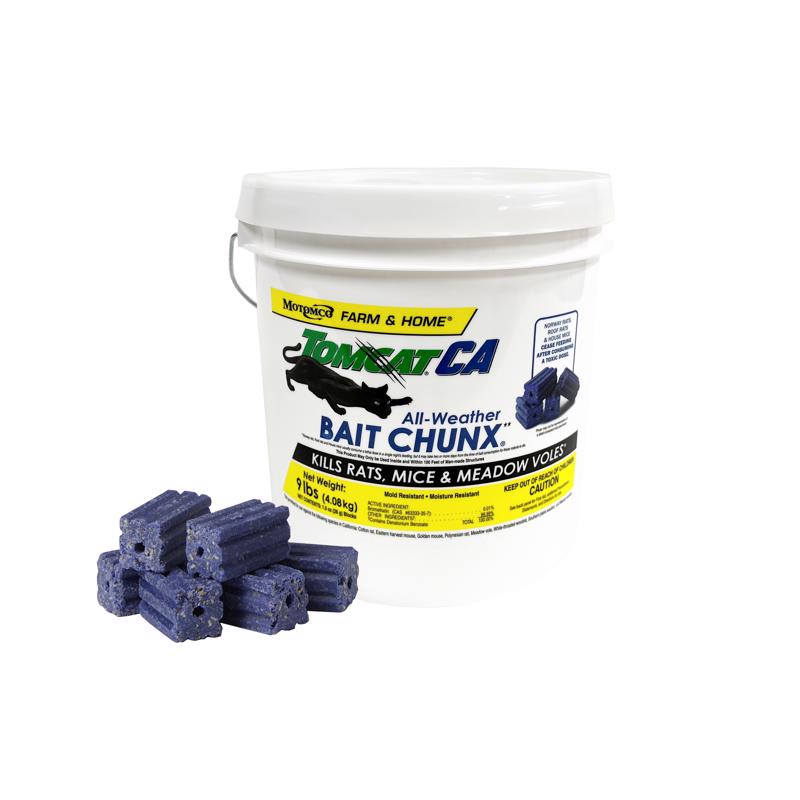 TomcatCA Toxic Rodenticide Bait Blocks For Mice and Rats 9 lb