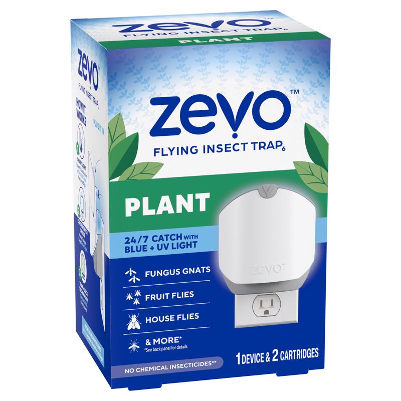 Zevo Indoor Plant Insect Trap and Lure Kit 3 pk