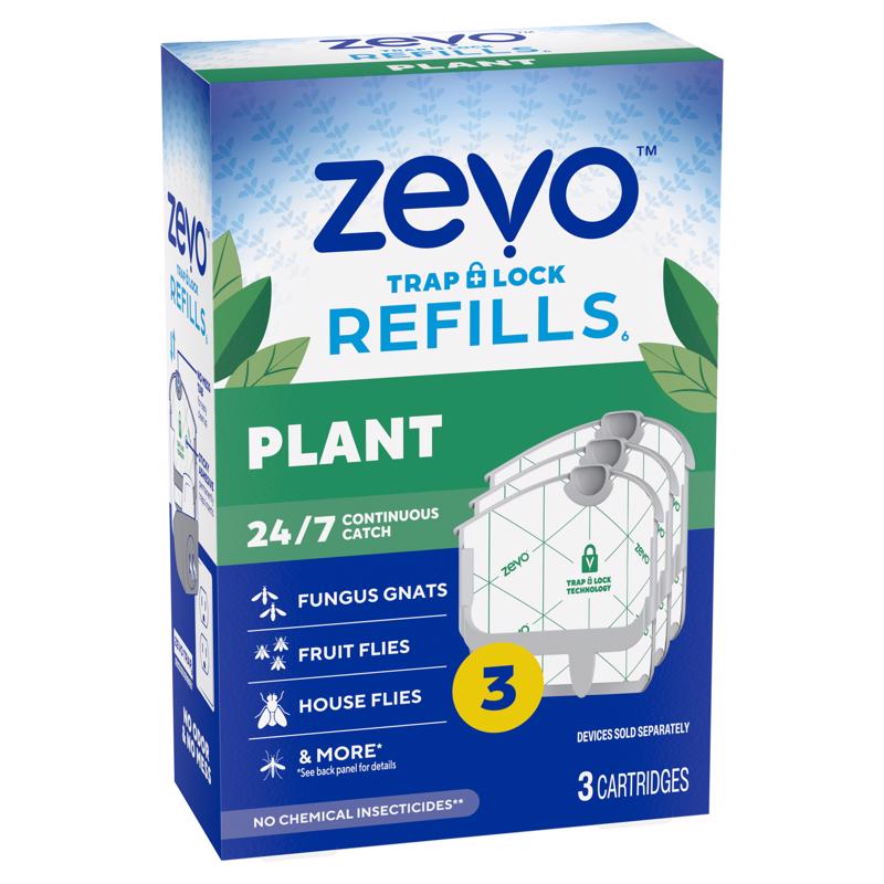 Zevo Indoor Plant Trap Refill 3 pk