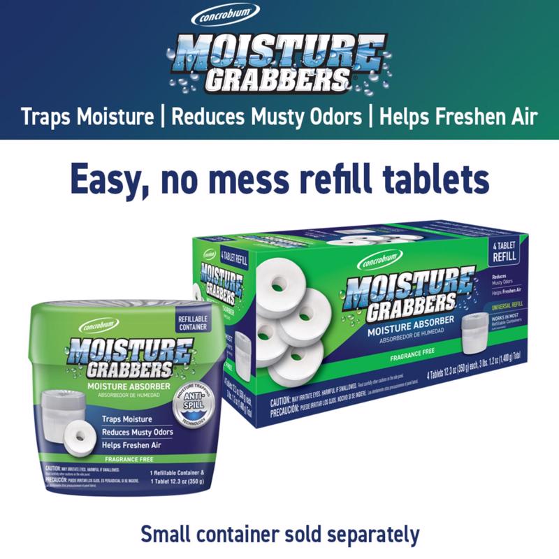 Concrobium Moisture Grabbers Refill Moisture Absorber 12.3 oz