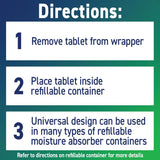 Concrobium Moisture Grabbers Refill Moisture Absorber 12.3 oz