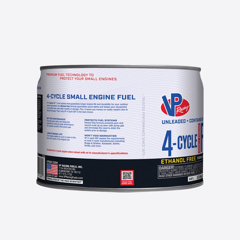 VP Racing Fuels Ethanol-Free 4-Cycle Small Engine Fuel 2.5 gal