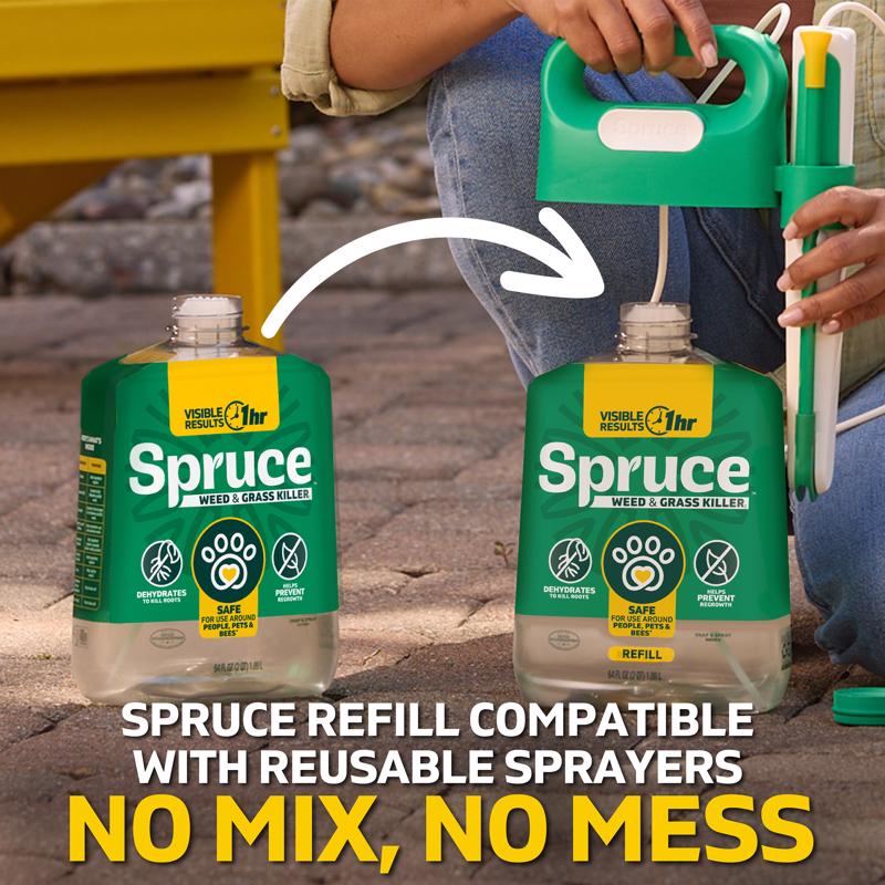 Spruce Snap & Spray Refill Broadleaf Weed and Vegetation Killers RTU Liquid 64 fl. oz.