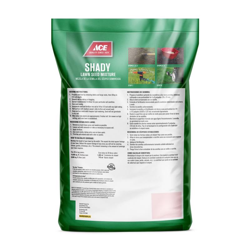 Ace Mixed Full Shade Grass Seed 20 lb