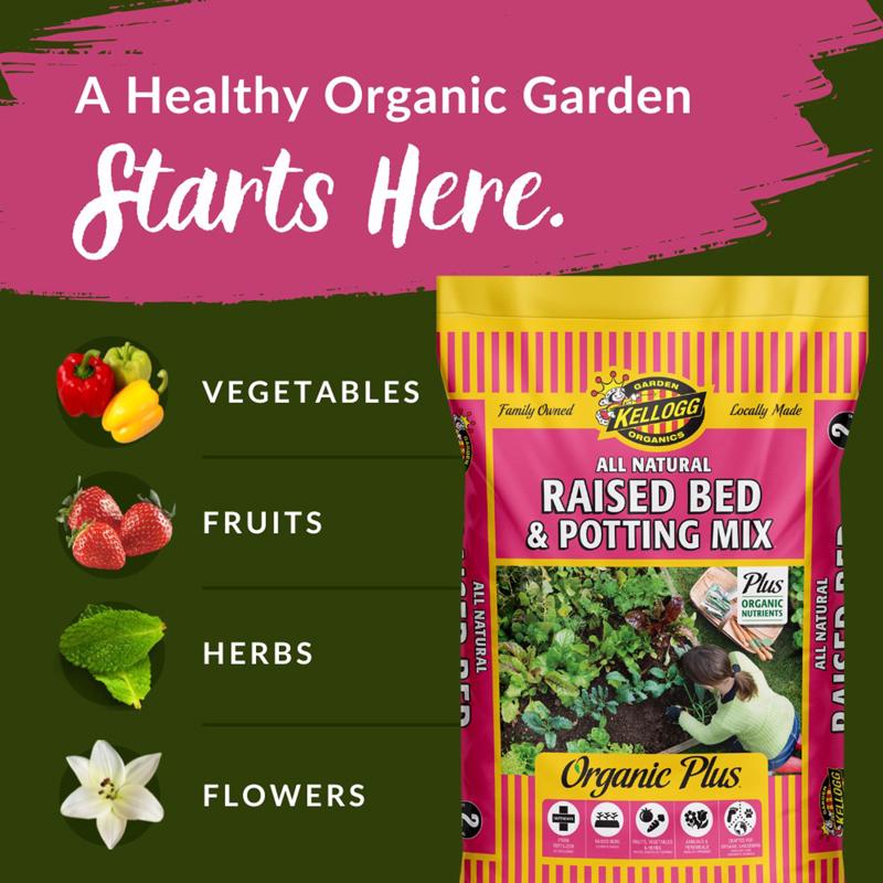 Kellogg Organic All Purpose Raised Bed Mix 2 cu ft