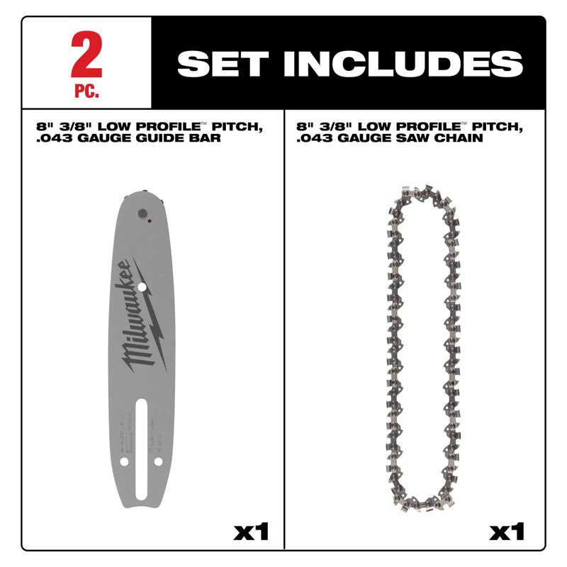 Milwaukee Bar and Chain Combo