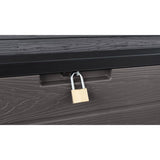 Suncast 58 in. W X 29 in. D Charcoal Plastic Deck Box 170 gal