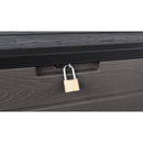 Suncast 58 in. W X 29 in. D Charcoal Plastic Deck Box 170 gal