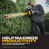 DeWalt XR DCHT826B 24 in. 20 V Battery Hedge Trimmer Tool Only