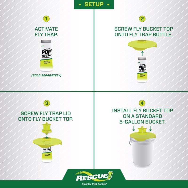 RESCUE! Bucket Top Fly Trap