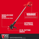 CRAFTSMAN CMCST915D1 10 in. 20 V Battery String Trimmer Kit (Battery & Charger)
