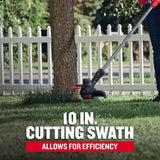 CRAFTSMAN CMCST915D1 10 in. 20 V Battery String Trimmer Kit (Battery & Charger)