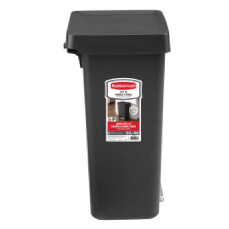 Rubbermaid 13 gal Charcoal Resin Trash Can