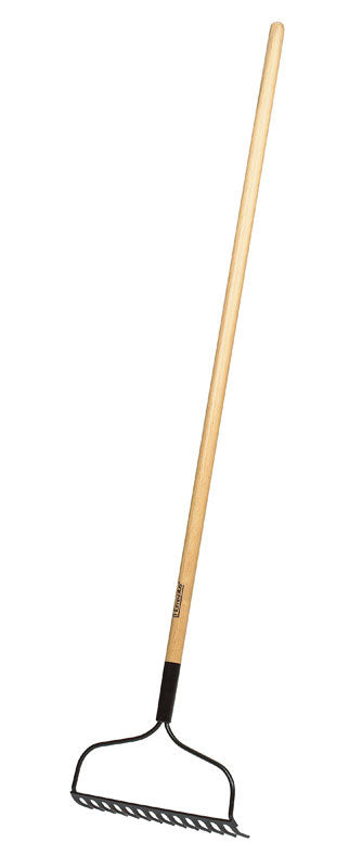 Home Plus+ 54 in. 14 Tine Steel Bow Rake Wood Handle