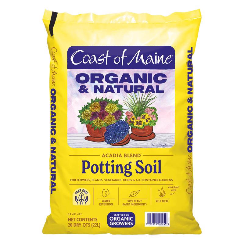 potting mix for vegetables and herbs Coast of Maine Acadia Potting Soil, 20 Qt