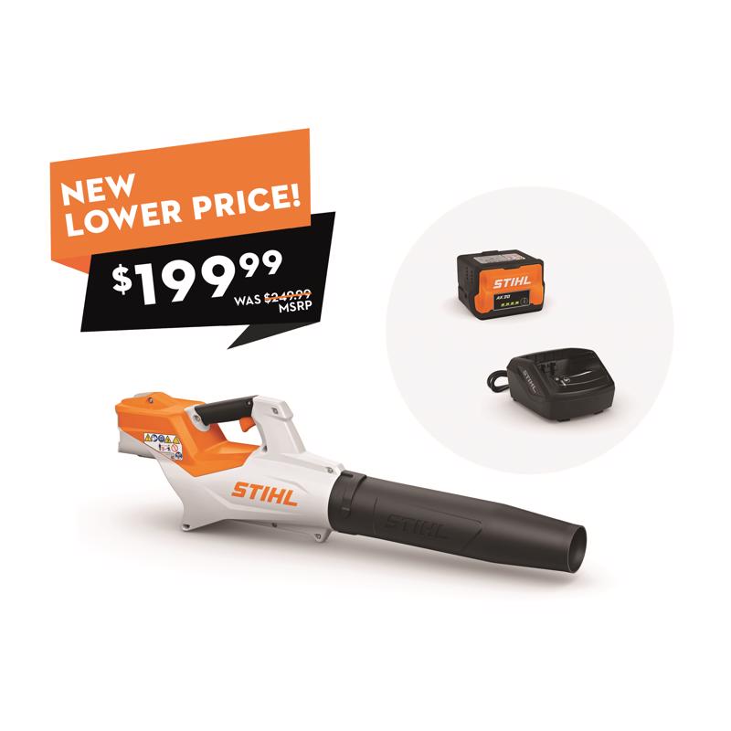 STIHL BGA 50 123 mph 455 CFM Battery Handheld Blower Kit (Battery & Charger)