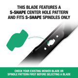 Genuine Factory Parts 46 in. High-Lift Mower Blade Set For Riding Mowers 1 pk