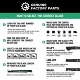 Genuine Factory Parts 46 in. High-Lift Mower Blade Set For Riding Mowers 1 pk