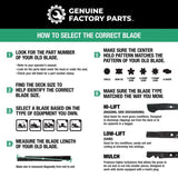 Genuine Factory Parts 42 in. High-Lift Mower Blade Set For Riding Mowers 2 pk