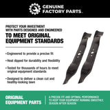 Genuine Factory Parts 42 in. High-Lift Mower Blade Set For Riding Mowers 2 pk