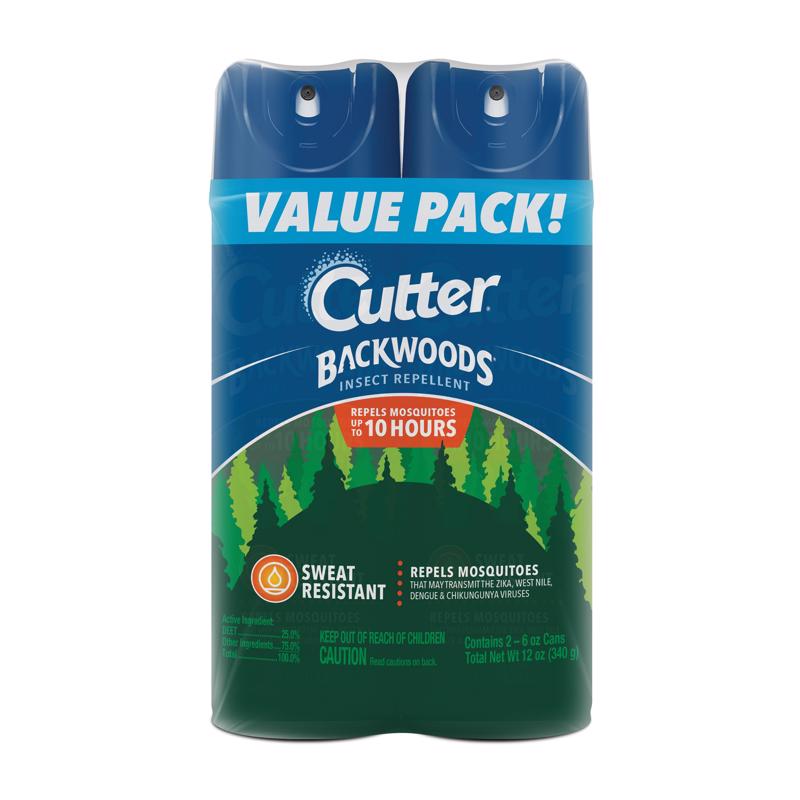 Cutter Backwoods Insect Repellent Liquid For Fleas/Flies/Gnats/Mosquitos 2-6 oz