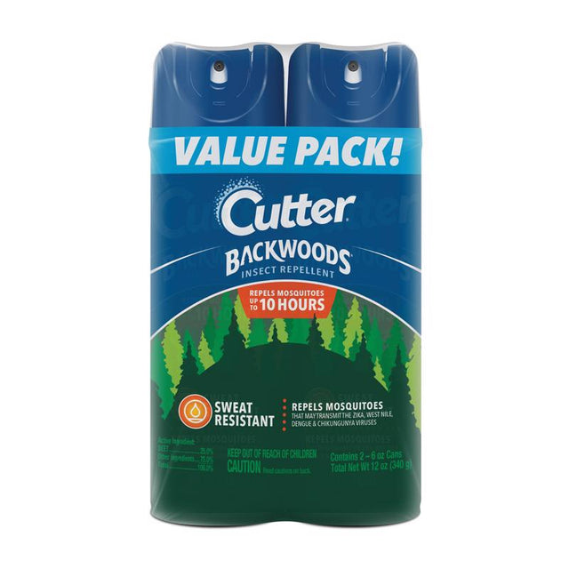 Cutter Backwoods Insect Repellent Liquid For Fleas/Flies/Gnats/Mosquitos 2-6 oz