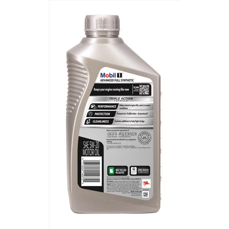 Mobil 1 5W-20 Gasoline Synthetic Engine Oil 1 qt