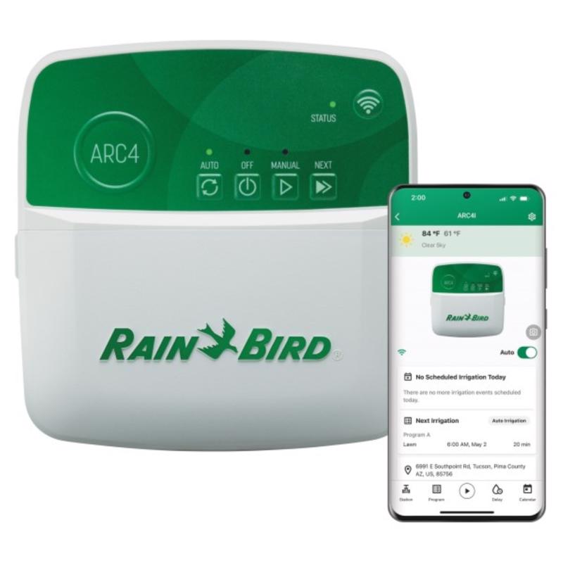Rain Bird Programmable 4 Zone WiFi Sprinkler Timer