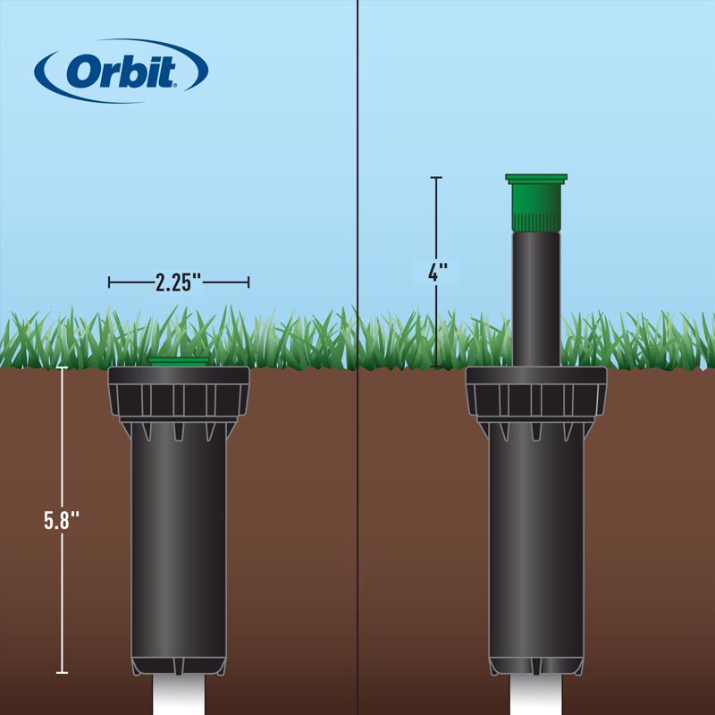 Orbit 4 in. H Adjustable Sprinkler Spray Head