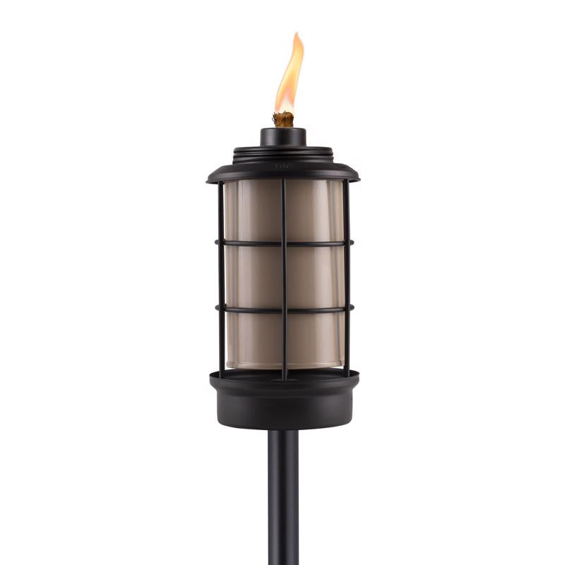 TIKI Black Metal 66 in. Outdoor Torch 1 pc