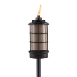 TIKI Black Metal 66 in. Outdoor Torch 1 pc
