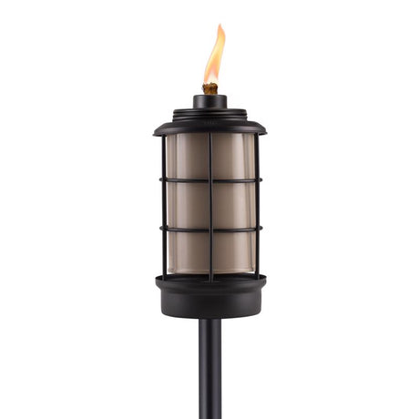TIKI Black Metal 66 in. Outdoor Torch 1 pc