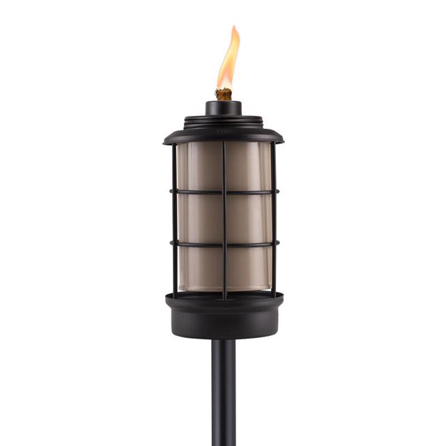 TIKI Black Metal 66 in. Outdoor Torch 1 pc