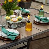 TIKI Assorted Glass 6 in. Tabletop Torch 1 pc