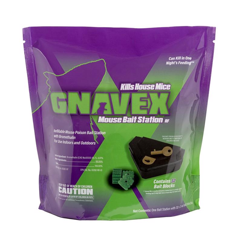 Gnavex Toxic Bait Station and Bait Blocks For Mice