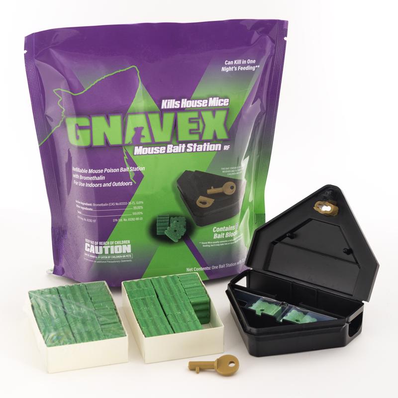 Gnavex Toxic Bait Station and Bait Blocks For Mice