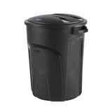 Rubbermaid Roughneck 32 gal Black Plastic Trash Can Lid Included
