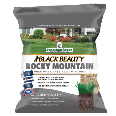 Jonathan Green Black Beauty Rocky Mountain Mixed Sun or Shade Grass Seed 1 lb