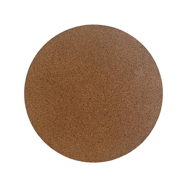 Crescent Too 10 in. D Cork Planter Mat Natural