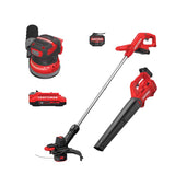 CRAFTSMAN V20 Trimmer Blower Combo Kit with V20 2 Ah Battery with V20 5-Inch Random Orbit Sander