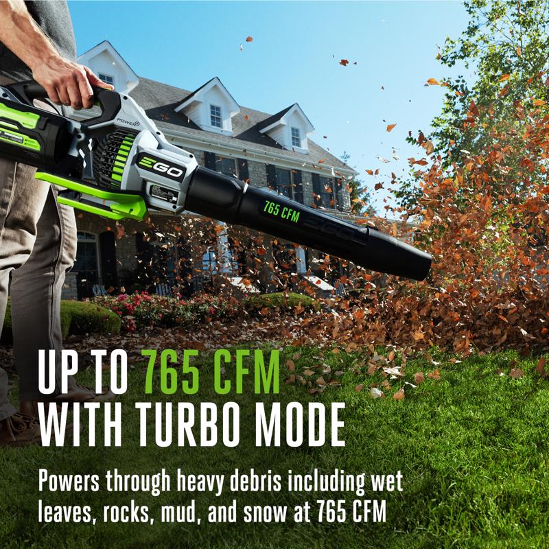 EGO Power+ LB7654 200 mph 765 CFM 56 V Battery Handheld Leaf Blower Kit w/ 2 Batteries & Charger