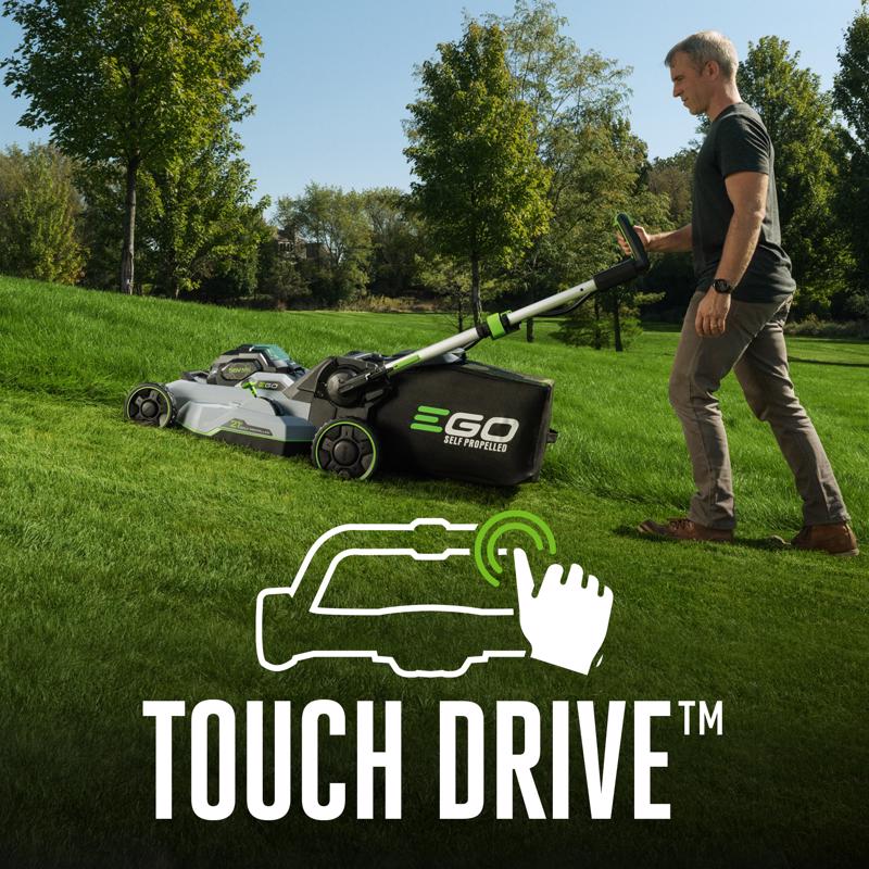 EGO Power+ 800 Series 21 in. Self-Propelled Lawn Mower Kit & String Trimmer w/ 4 Batteries & Charger