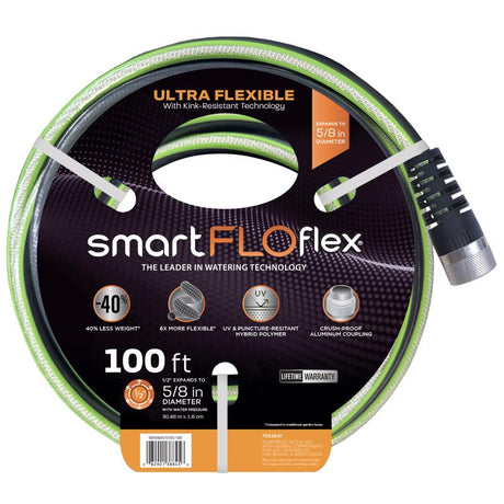 Ace SmartFLO FLX 5/8 in. D X 100 ft. L Heavy Duty Flexible Garden Hose