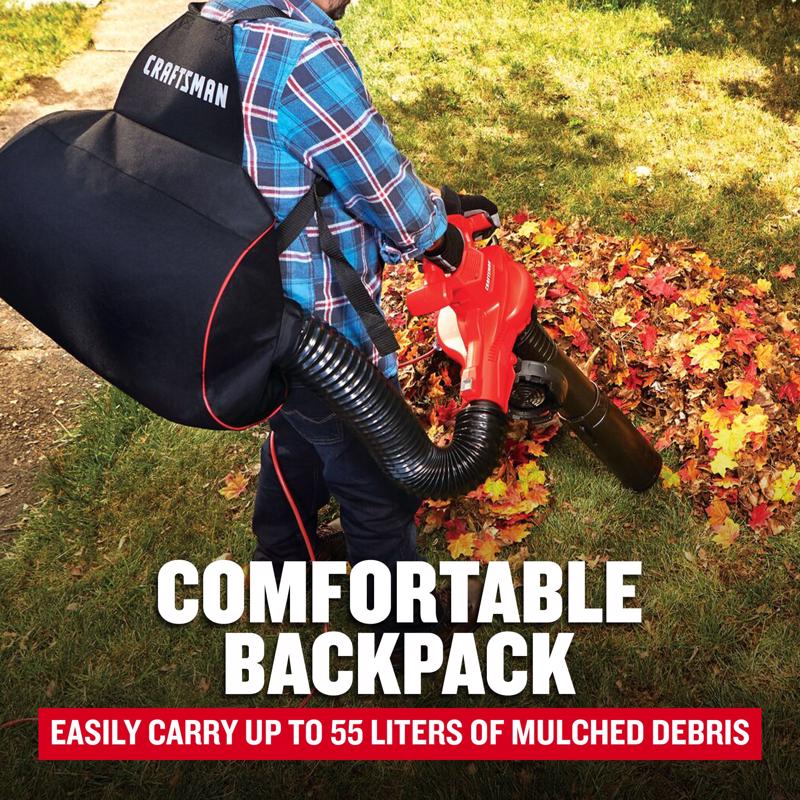 Craftsman 260 mph 450 CFM Electric Handheld Blower/Mulcher/Vac