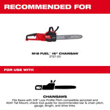Milwaukee 16 in. Bar and Chain Combo 56 links