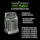 EGO Power+ 2.5 Ah Battery BA1400T and Rapid Charger CH5500
