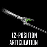 EGO Power+ Mult-Head System Pole Saw and Hedge Trimmer Attachment with Extension Pole